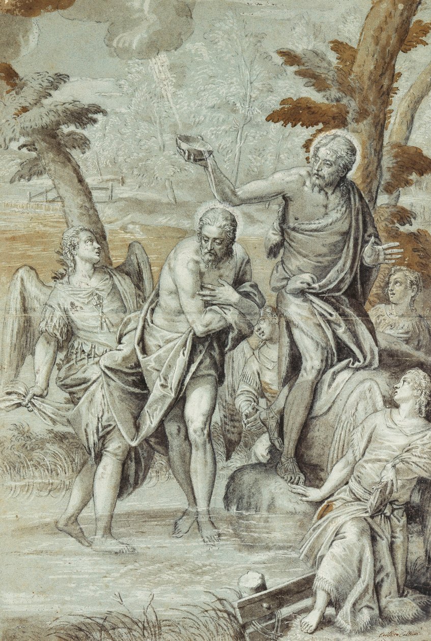 O batismo de Cristo, de Carlo Caliari