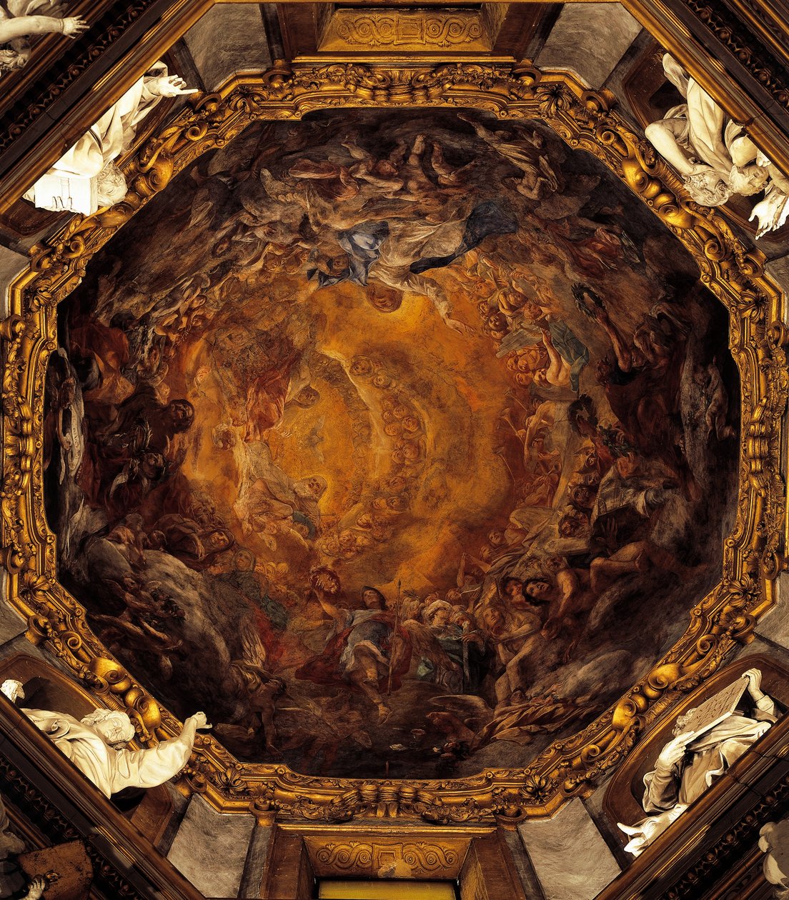 Assunção da Virgem, por Carlo Cignani, afresco de Carlo Cignani