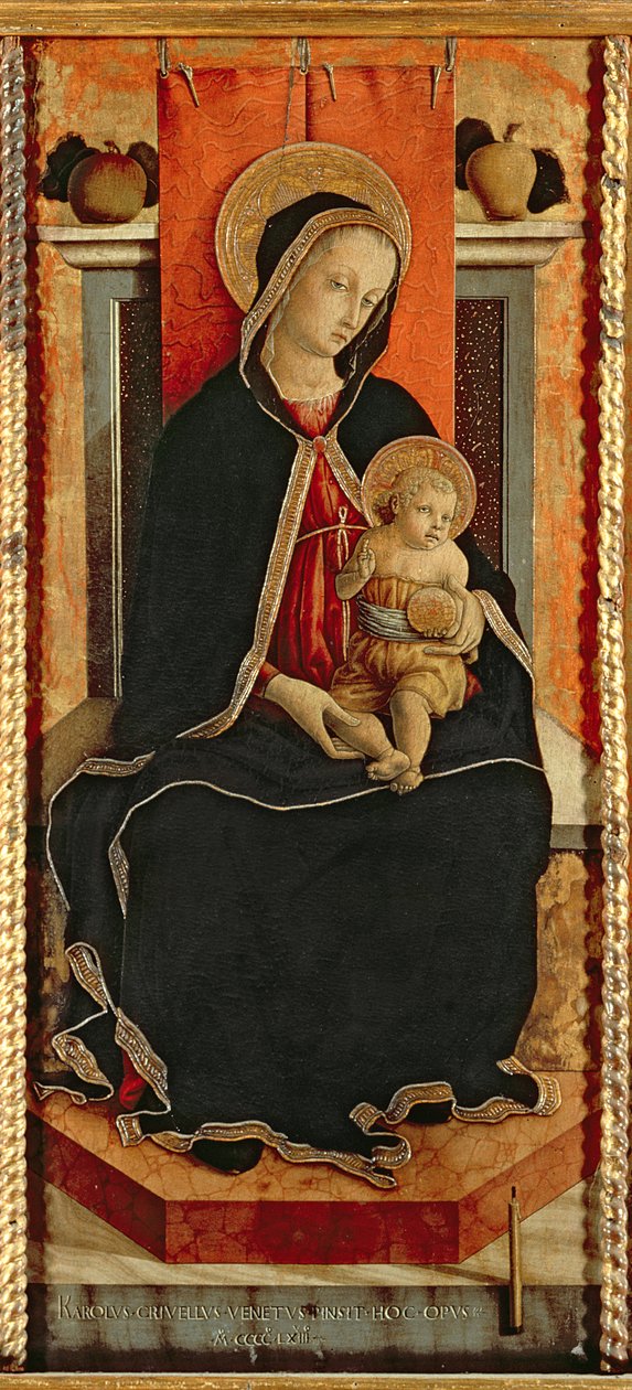 Madonna e Criança com santos, políptico de Carlo Crivelli