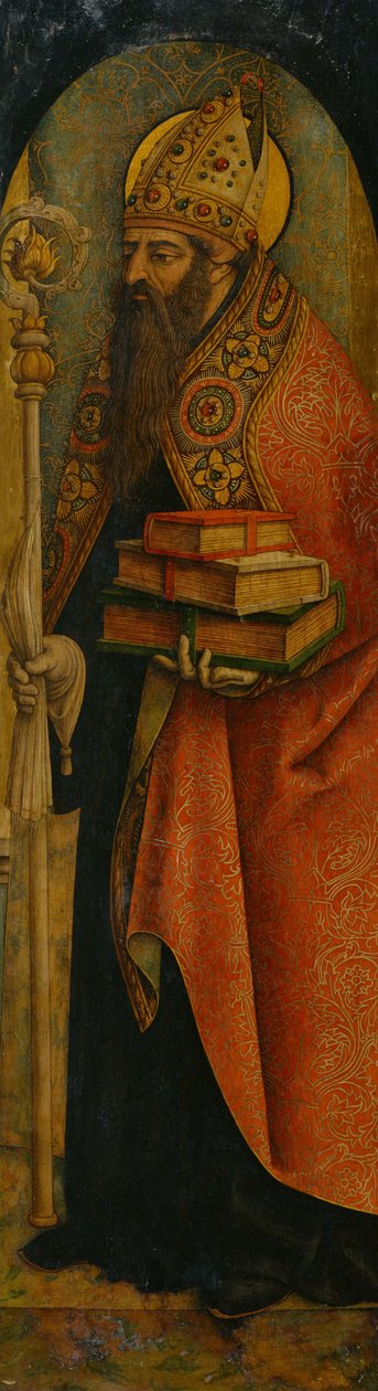 Santo Agostinho, década de 1480 de Carlo Crivelli