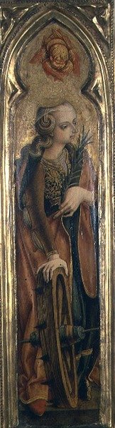 Santa Catarina de Alexandria (tempera no painel) de Carlo Crivelli