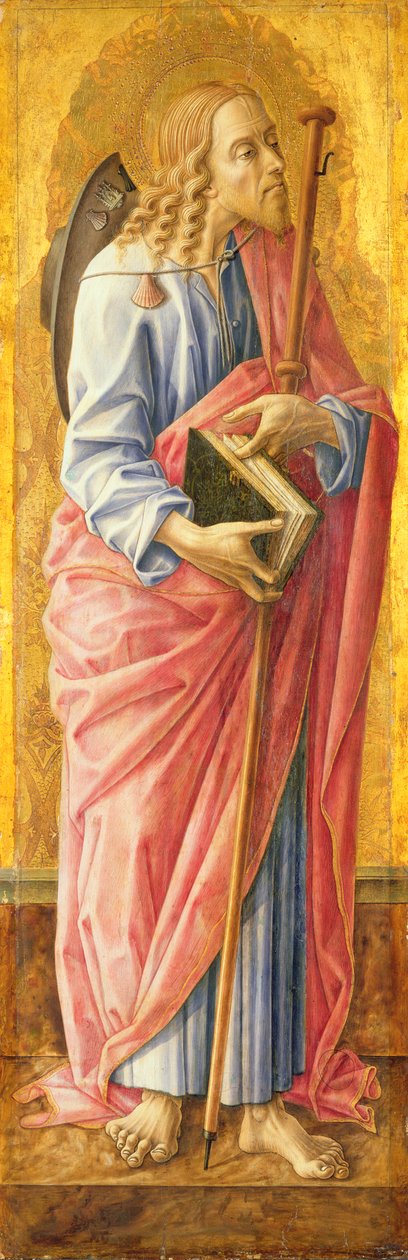 St James o Maior (tempera no painel) de Carlo Crivelli