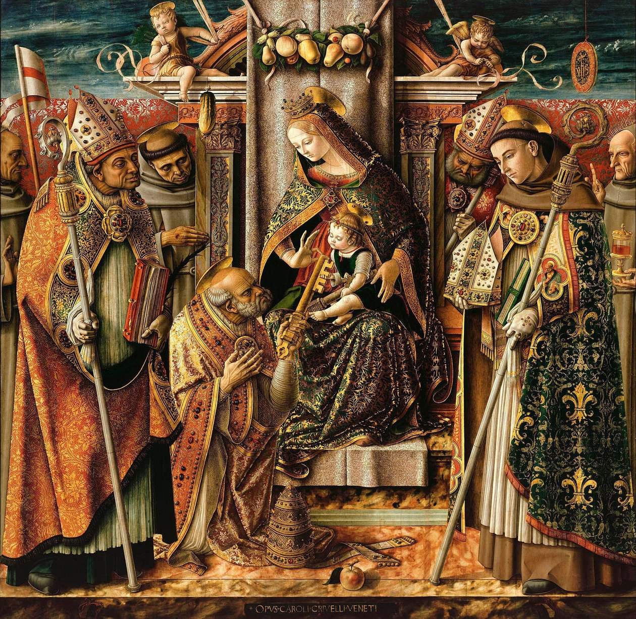 A Entrega das Chaves, c. 1490 de Carlo Crivelli