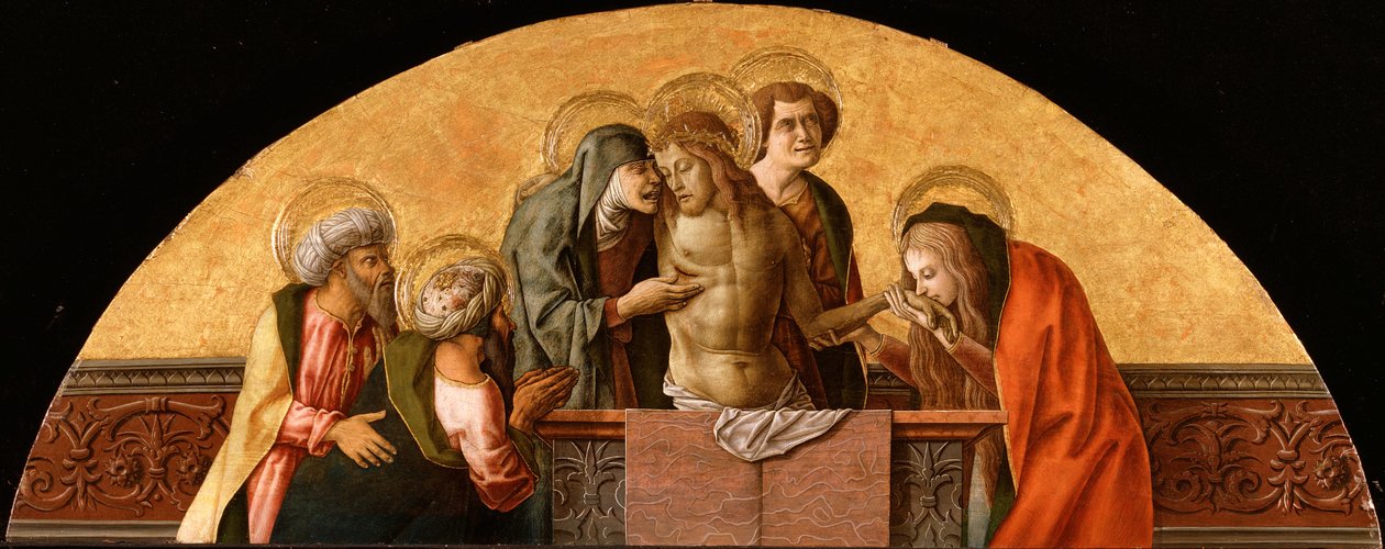 , do Polyptych de Montefiore, c.1470 (têmpera sobre painel de madeira) (ver também 492442-44) de Carlo Crivelli