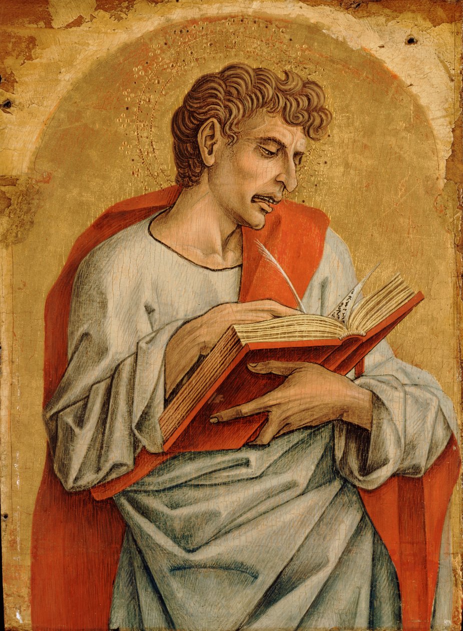 , do Polyptych de Montefiore, c.1470 (têmpera sobre painel de madeira) (ver também 492442-44) de Carlo Crivelli