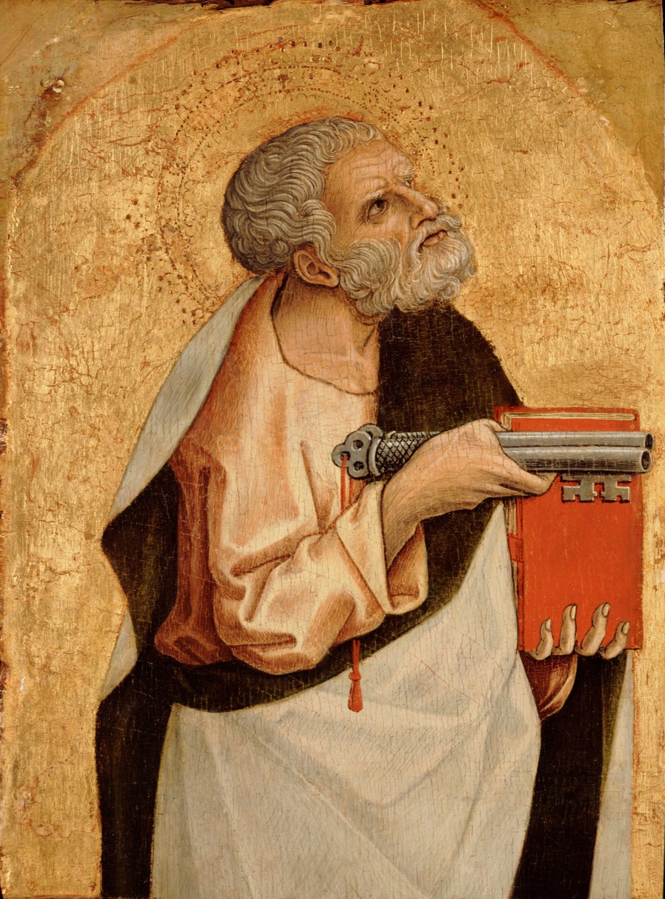 , do Polyptych de Montefiore, c.1470 (têmpera sobre painel de madeira) (ver também 492442-44) de Carlo Crivelli