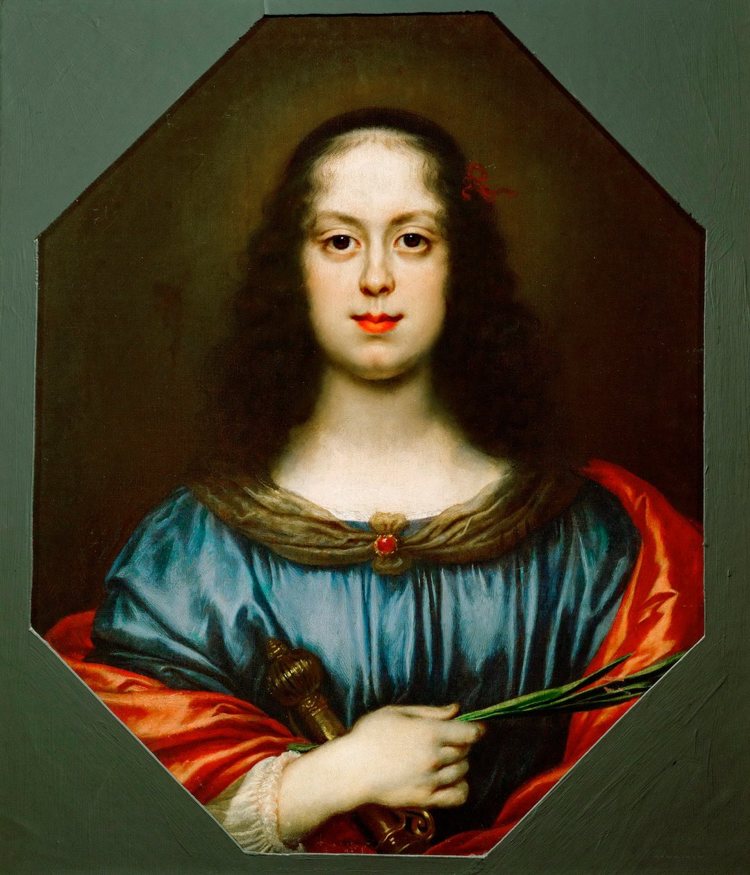 Retrato de Vittoria della Rovere (1622-1694) como Santa Catarina de Carlo Dolci