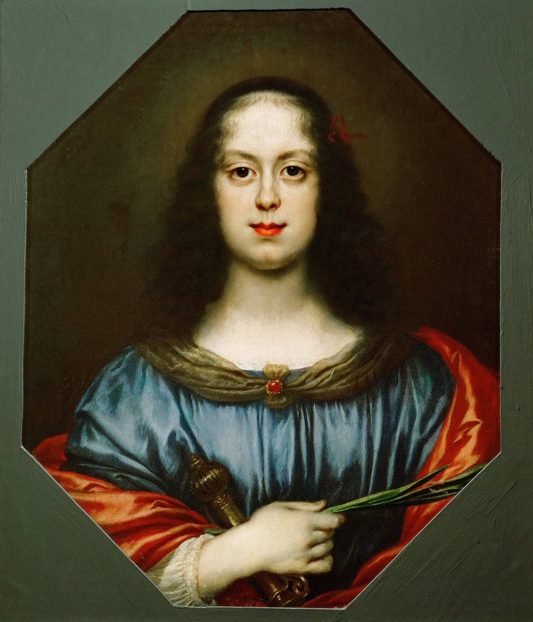Retrato de Vittoria della Rovere 1622-1694 como Santa Catarina, 1640 de Carlo Dolci