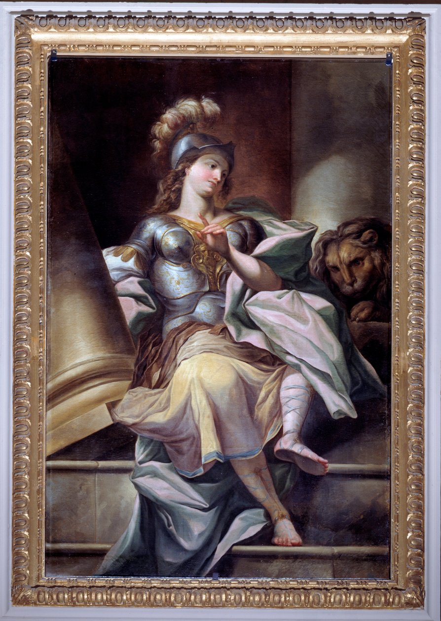 Alegoria dos treze valores da república: a Força (Pintura, depois de 1783) de Carlo Giuseppe Ratti