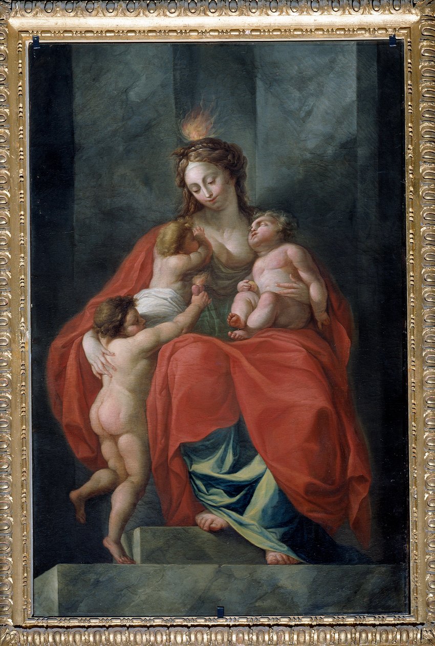 Alegoria dos treze valores da república: a caridade (Pintura, depois de 1783) de Carlo Giuseppe Ratti