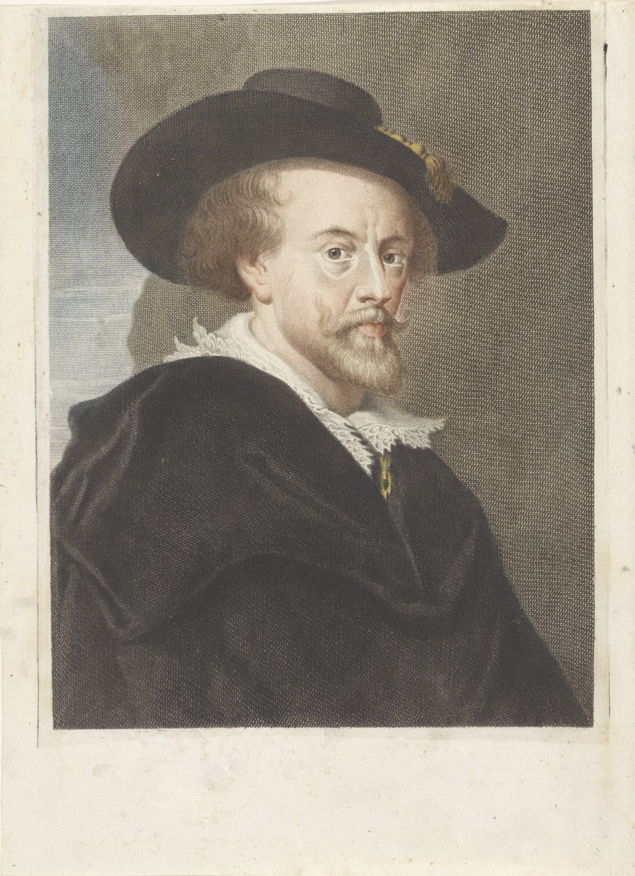Retrato do artista Peter Paul Rubens Retratos de artistas (título da série) de Carlo Gregori (attributed to)