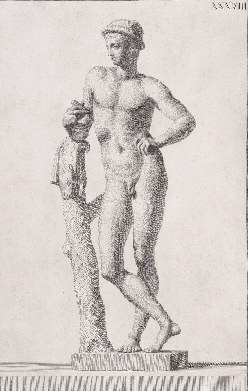 Estátua de Mercúrio, 1734 de Carlo Gregori
