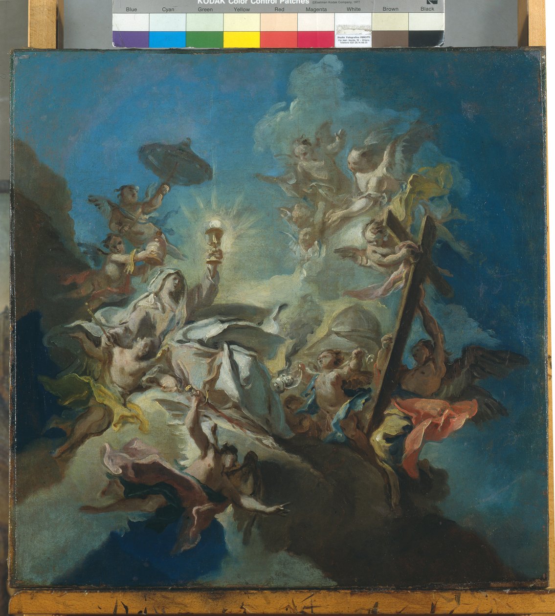 O triunfo da Fé, c.1766 (óleo sobre tela) de Carlo Innocenzo Carloni