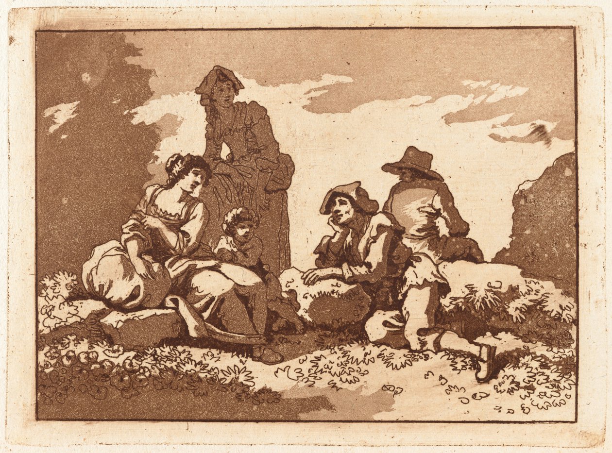 Família em repouso de Carlo Labruzzi