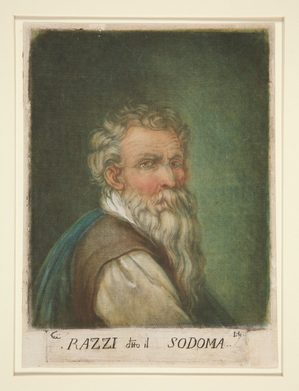 Retrato de G. A. Bazzi, chamado Il Sodoma de Carlo Lasinio
