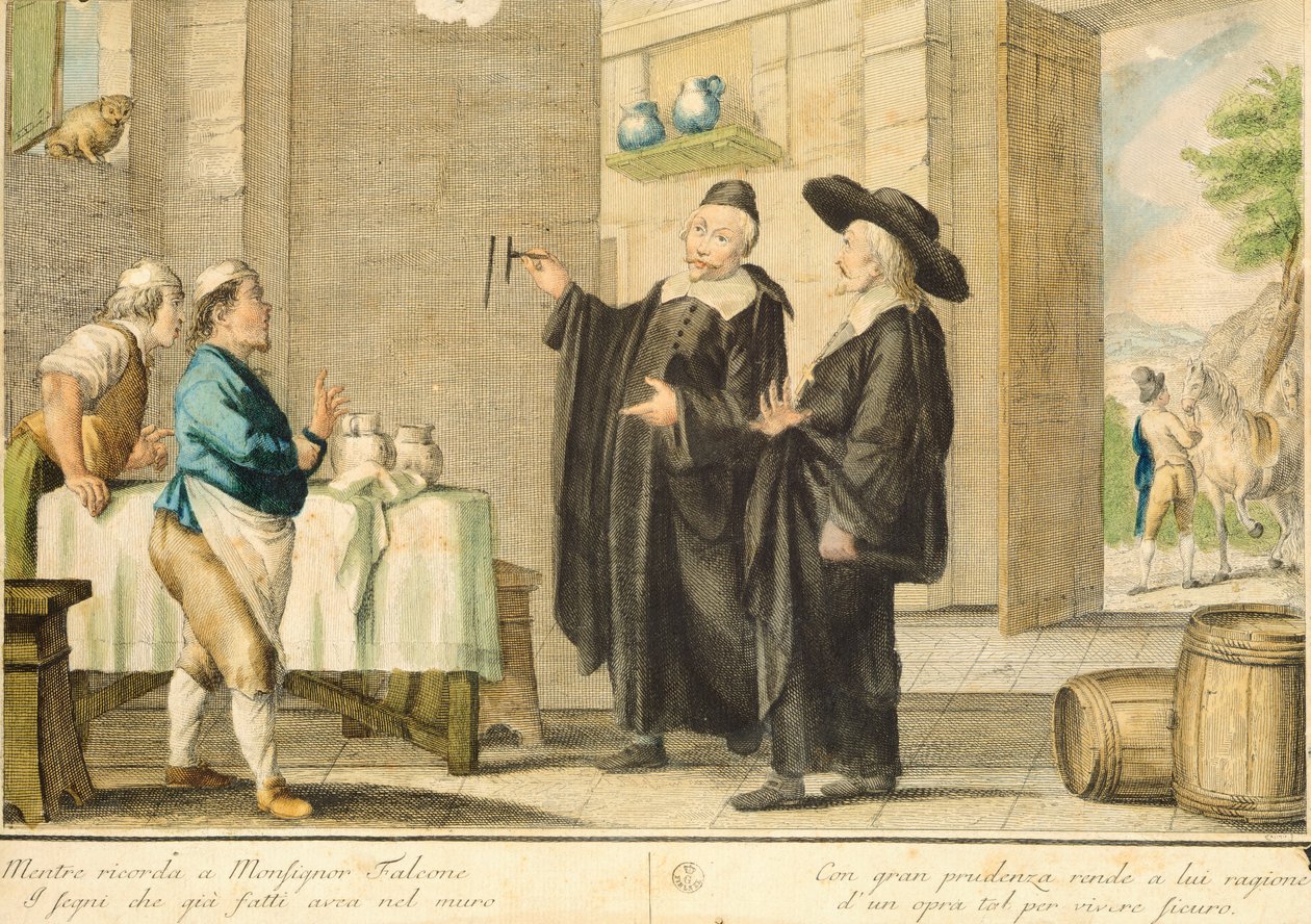 Padre Arlotto, de Carlo Lasinio (1759-1838), gravura colorida de Carlo Lasinio