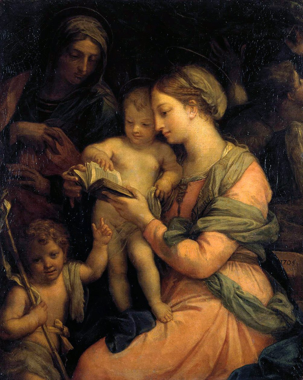 Madonna Ensinando a Leitura do Menino Jesus