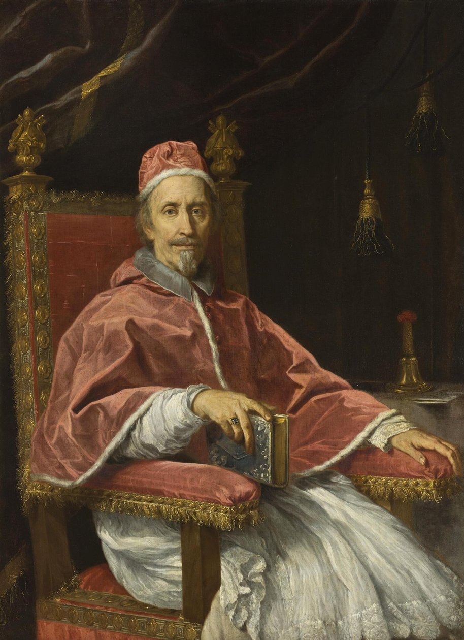 Russo: "Retrato do Papa Clemente IX (1600-1669) " Retrato do Papa Clemente IX (1600-1669) de Carlo Maratta