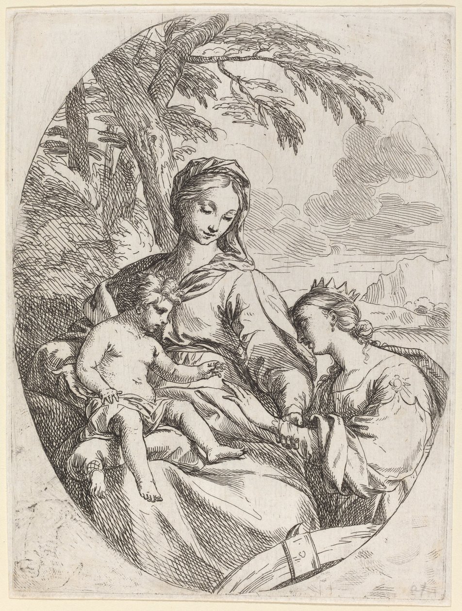 O Casamento Místico de Santa Catarina de Carlo Maratta