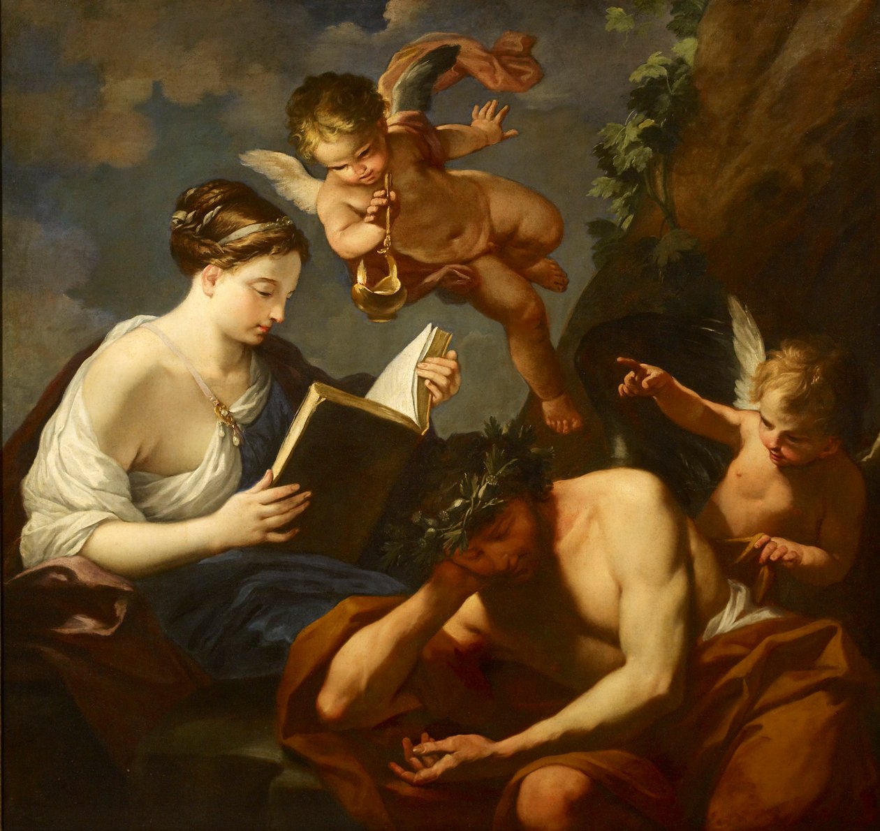 Vigilância e Esquecimento do Amor, século XVII de Carlo Maratta