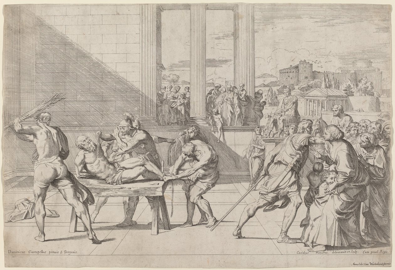 Martyrdom of Saint Andrew de Carlo Maratta after Domenichino
