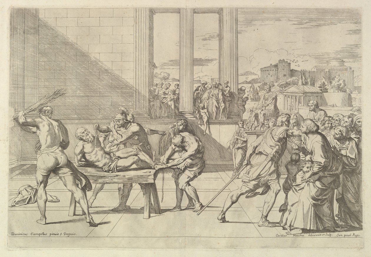 Martírio de Santo André. de Carlo Maratta or Maratti