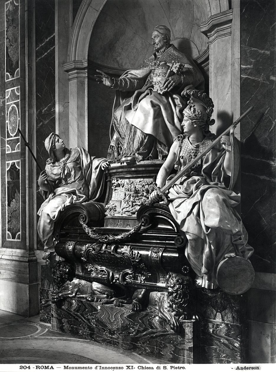 Monumento ao Papa Inocêncio XI, c.1697 (mármore) de Carlo Maratta or Maratti