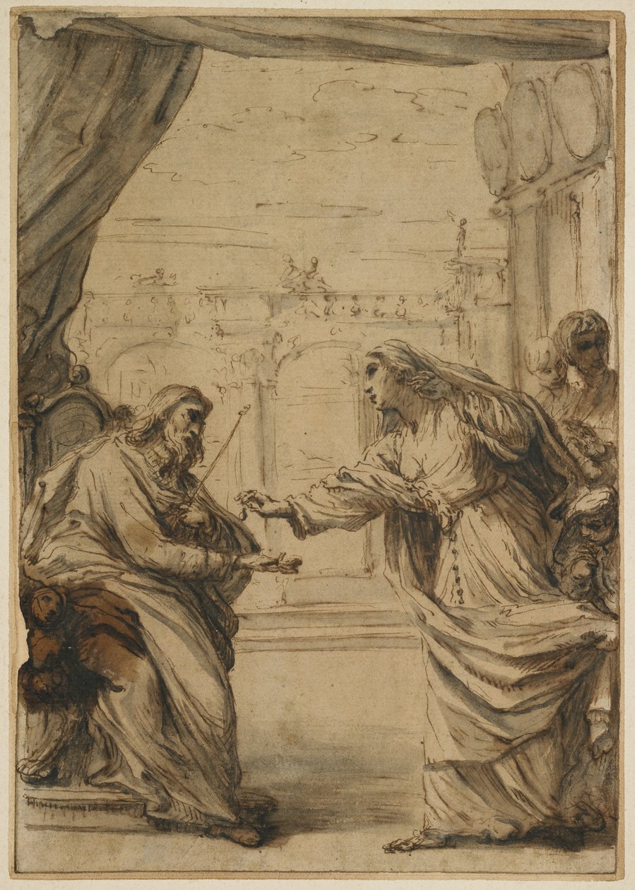 A Família Rospigliosi Homenageando o Papa Clemente IX, 1667-1669 de Carlo Maratta or Maratti