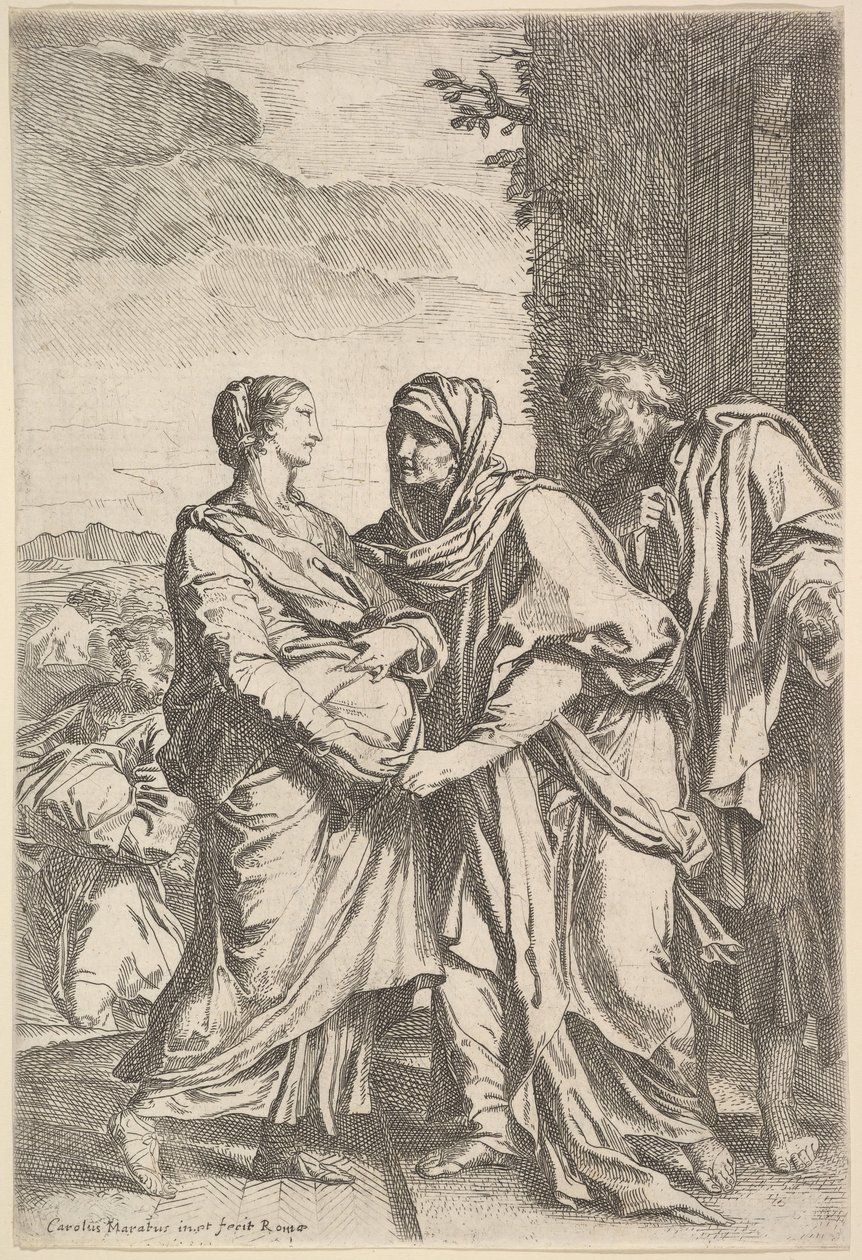A visitação. de Carlo Maratta or Maratti