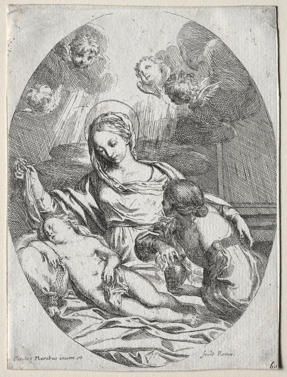 Madonna e criança com a Madalena de Carlo Maratti