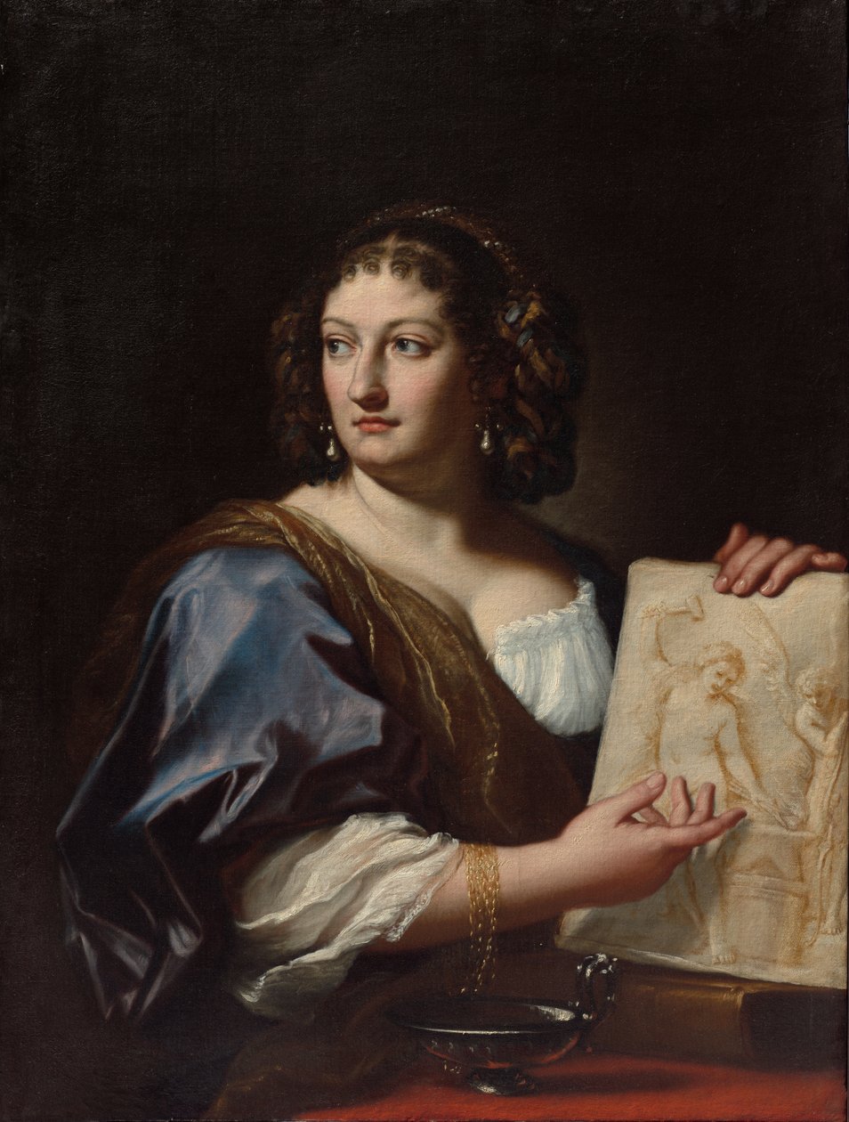 Retrato de Francesca Gommi Maratti, c.1701 (óleo sobre tela) de Carlo Maratti