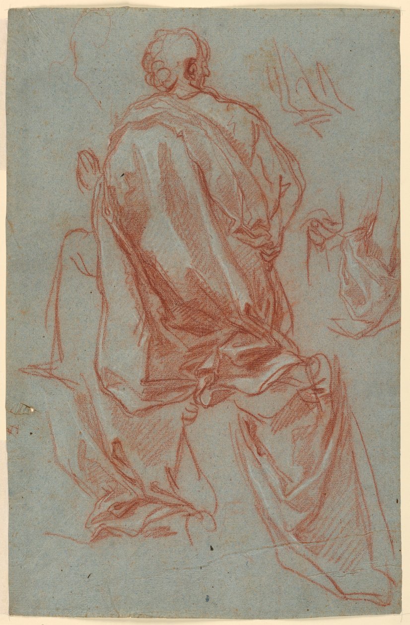 Estudos de uma figura ajoelhada de Carlo Maratti