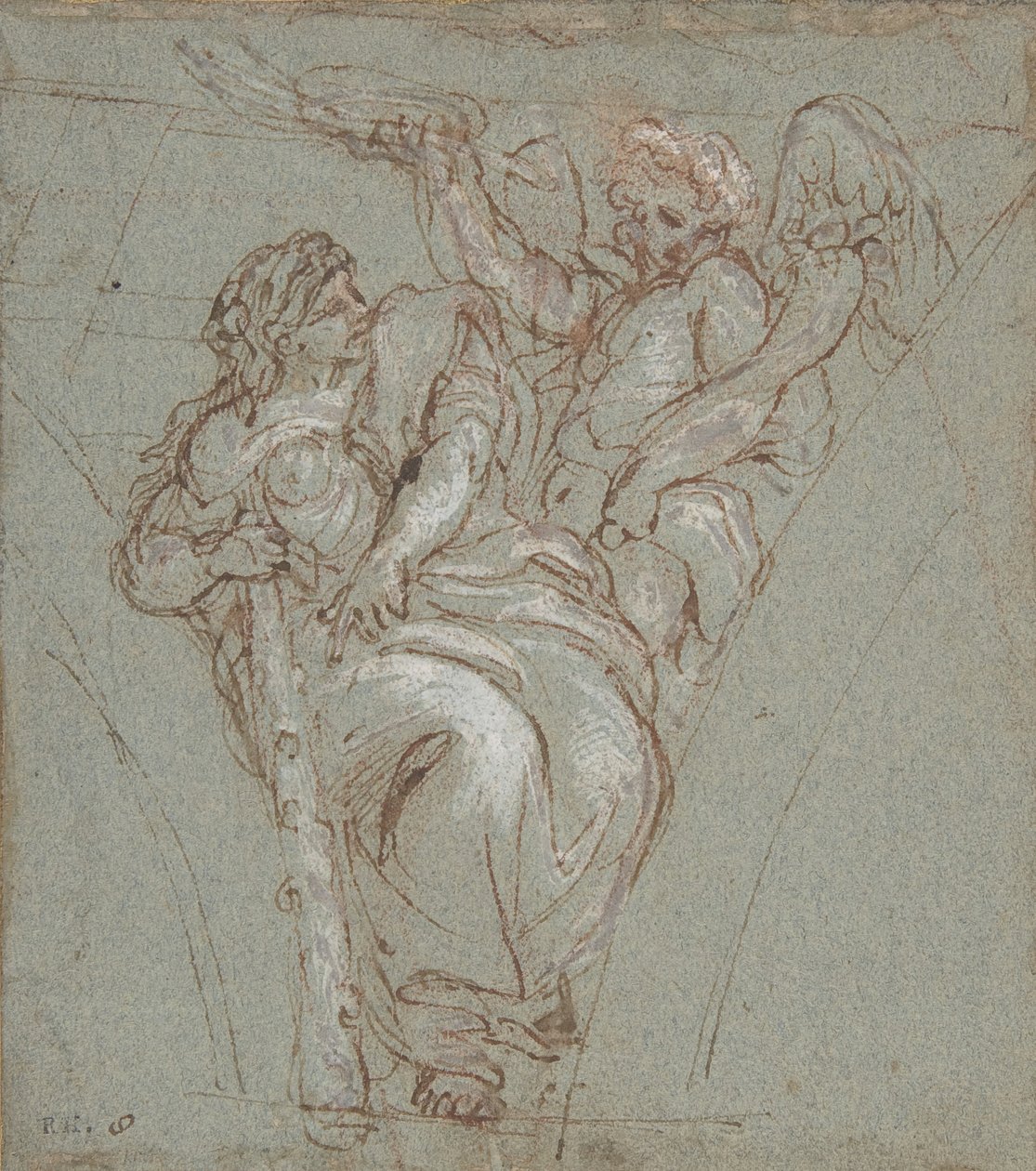 Virtude coroada pela honra, 1670-76. de Carlo Maratti