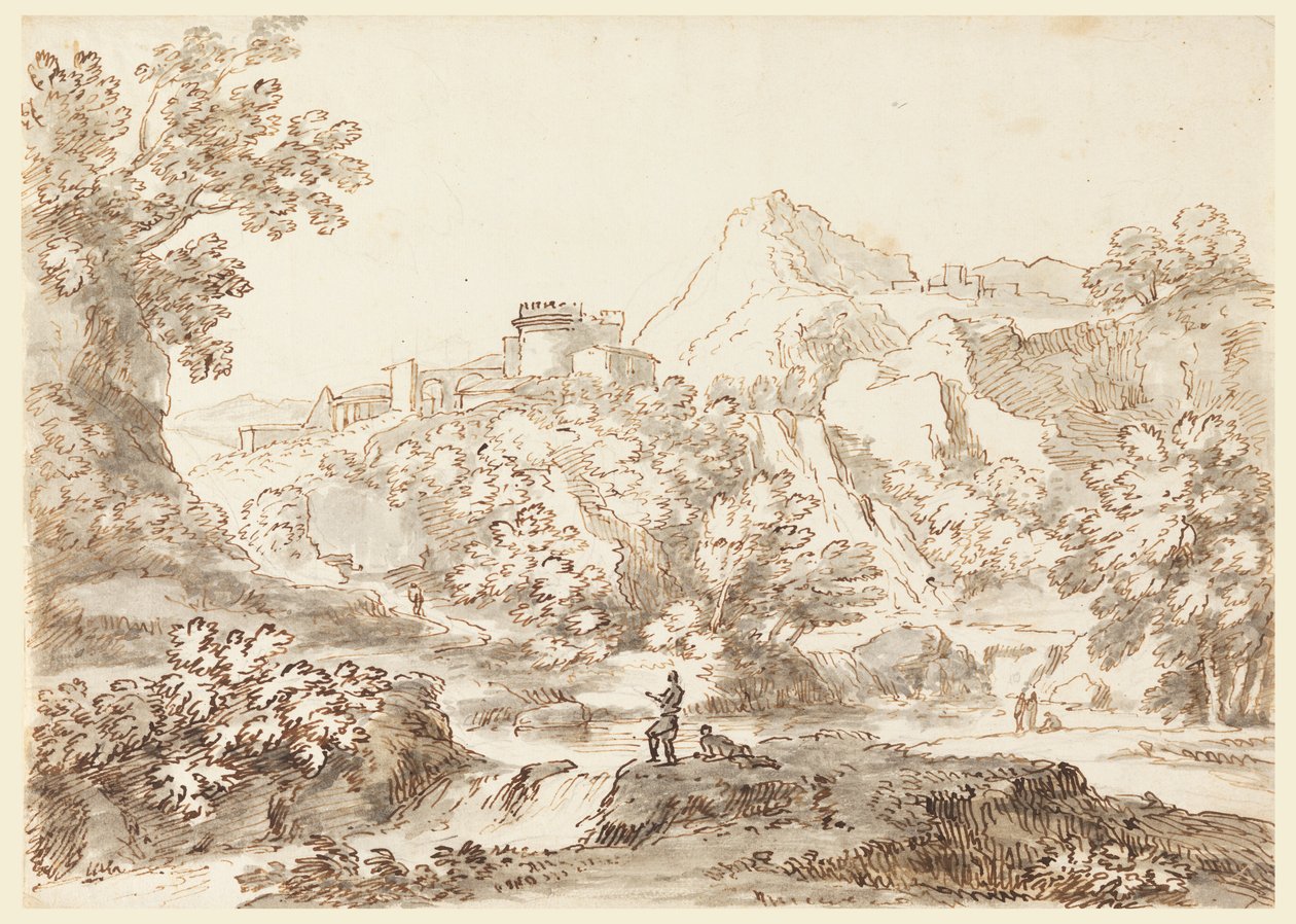 Uma paisagem com cidade de Carlo Marchionni