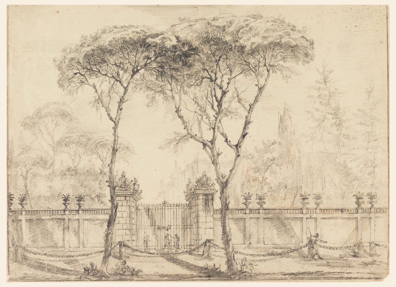 No portão de uma vila de Carlo Marchionni