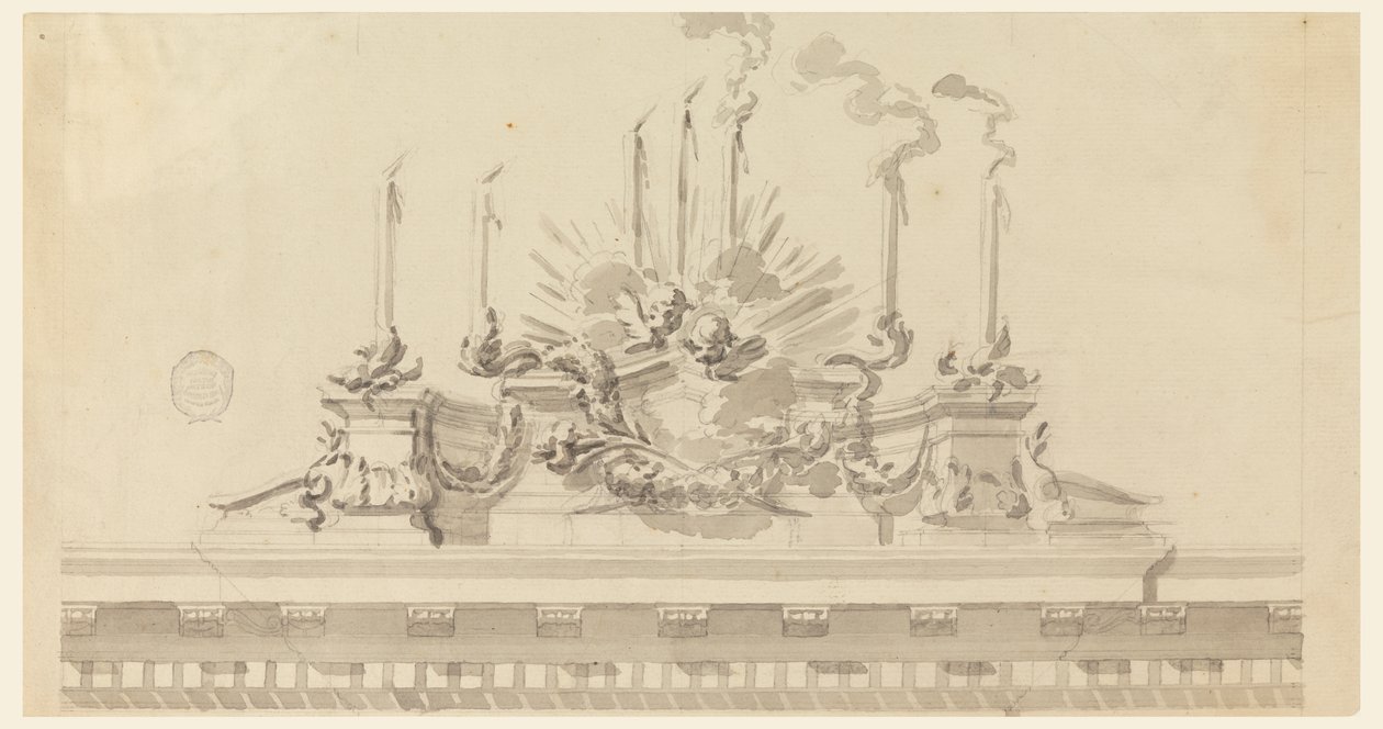 Projeto para decoração de uma cerimônia de Carlo Marchionni