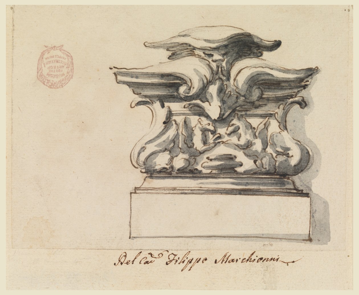 Design para um ornamento de Carlo Marchionni