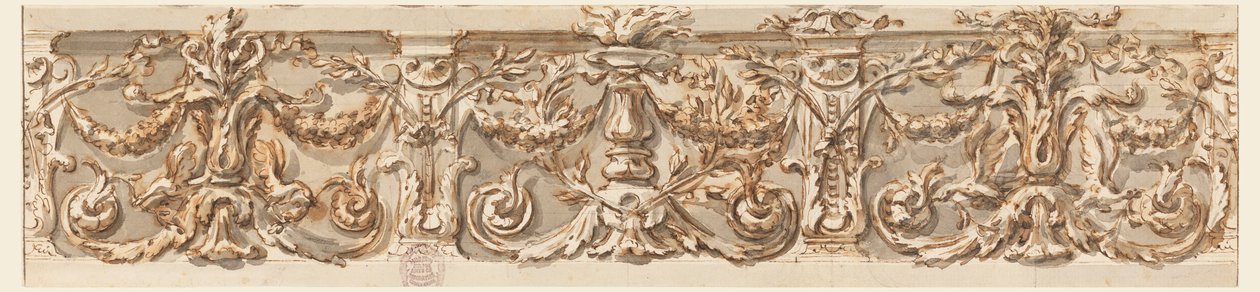 Desenho, Projeto de um Friso, ca. 1770 de Carlo Marchionni