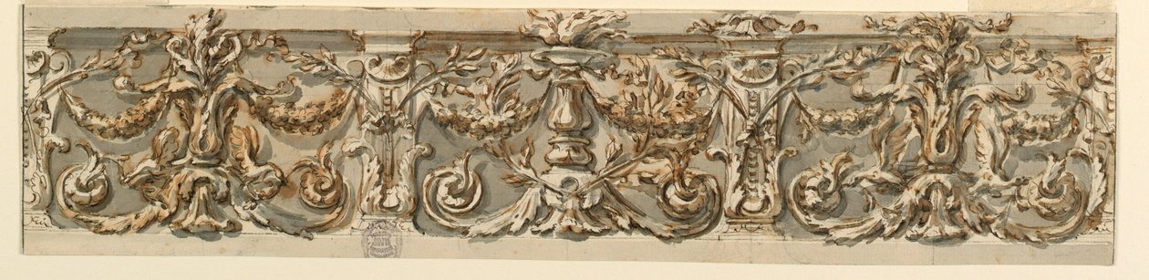Desenho, Projeto de um Friso, ca. 1770 de Carlo Marchionni
