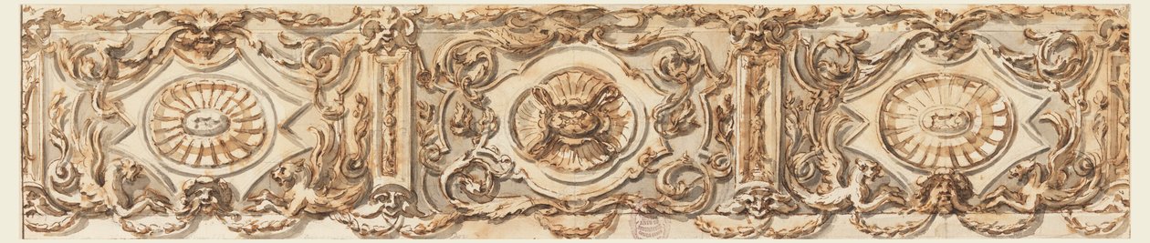 Desenho, Projeto de um Friso, ca. 1770 de Carlo Marchionni