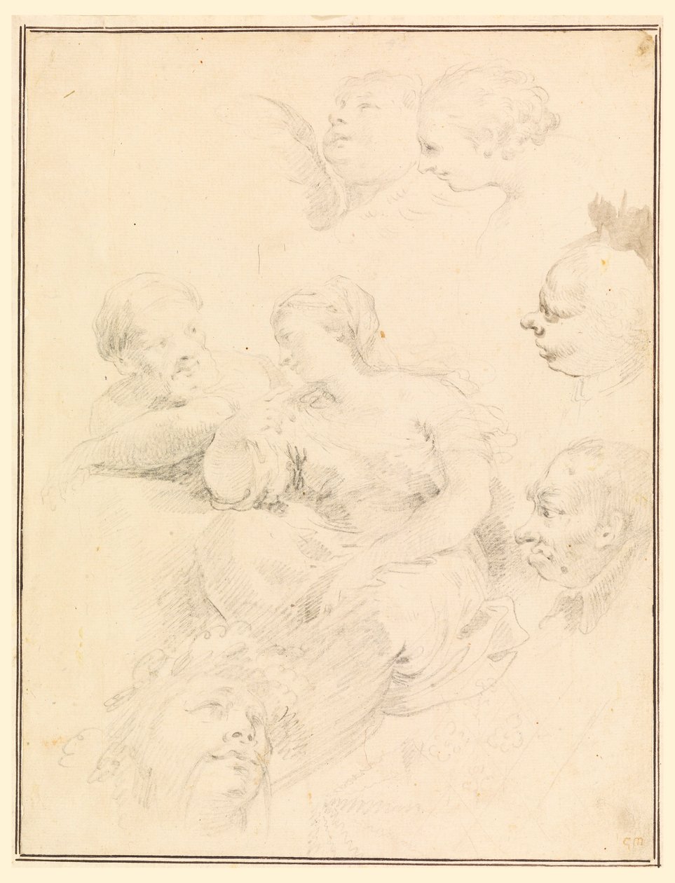 Desenho, esboços figurativos, 1775 de Carlo Marchionni