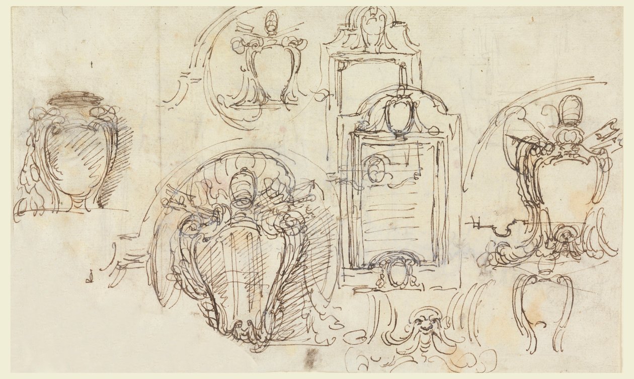 Desenho, esboços, 1740-58 de Carlo Marchionni