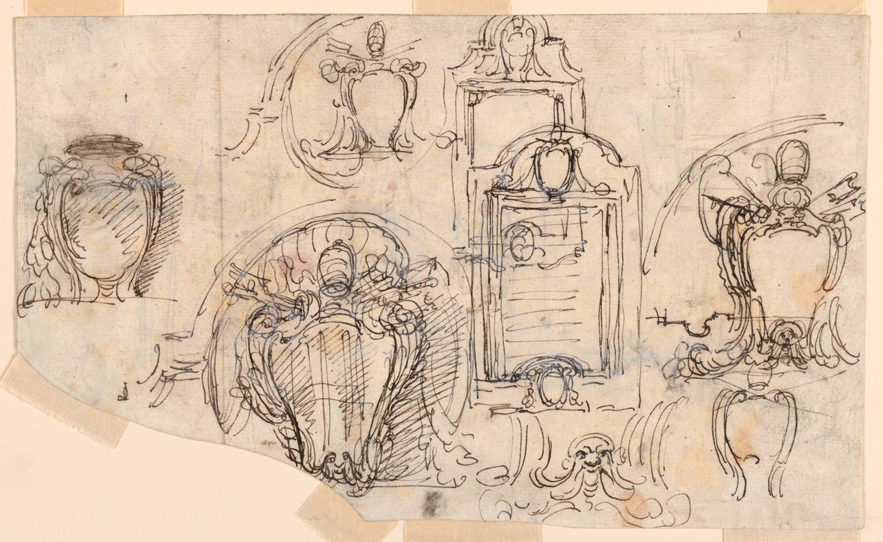 Desenho, esboços, 1740-58 de Carlo Marchionni