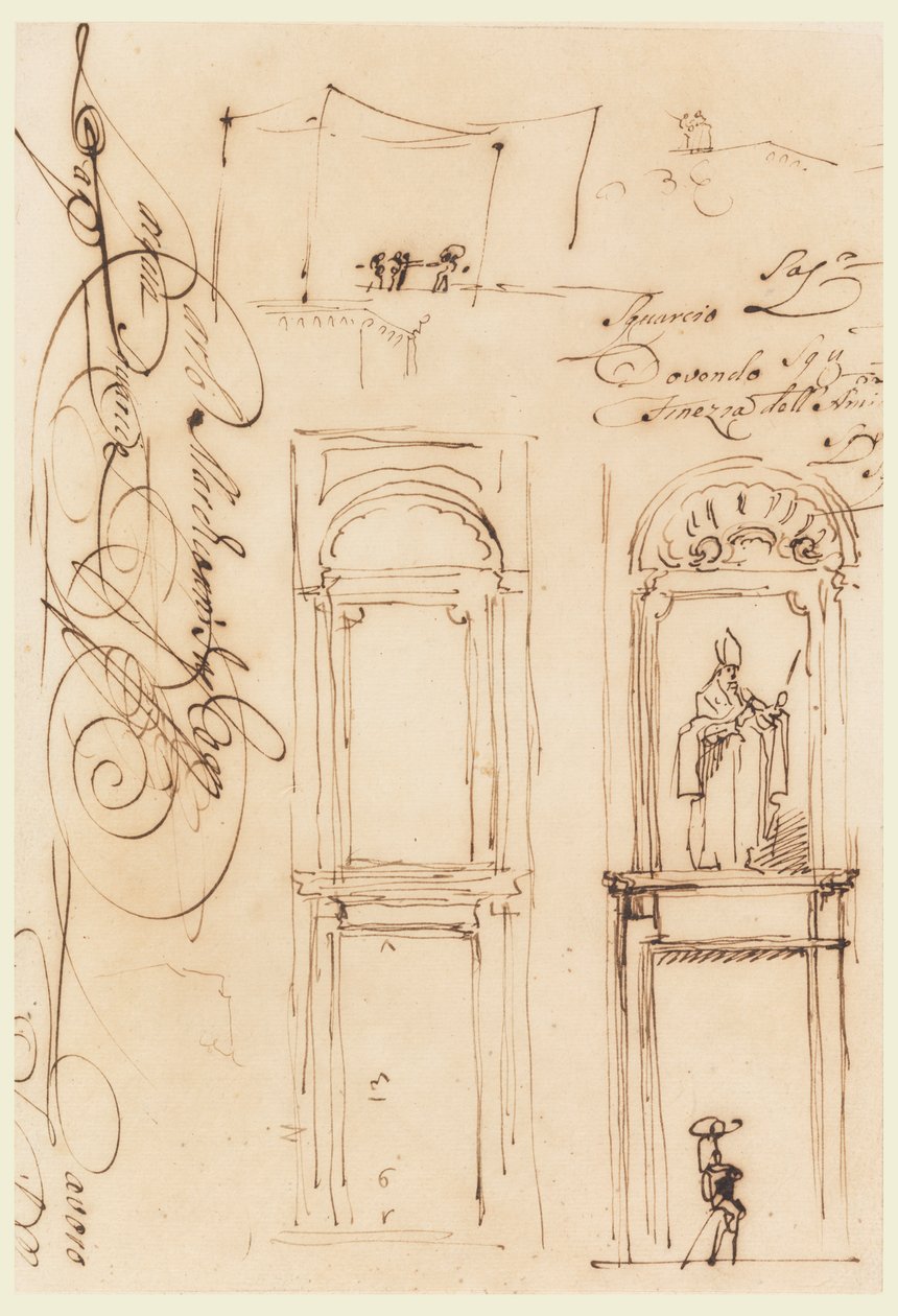 Esboços e roteiro de Carlo Marchionni