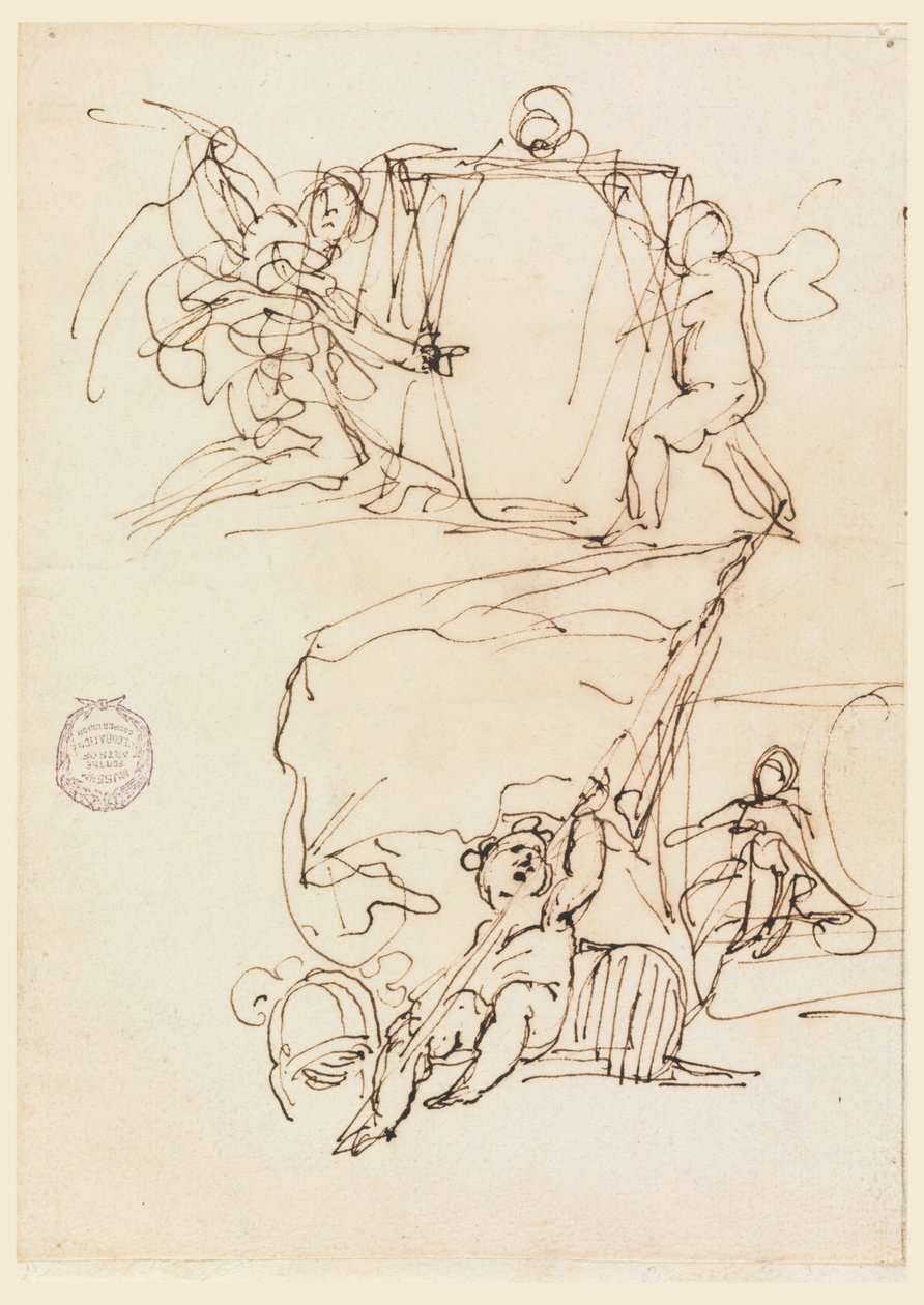 Três esboços de Carlo Marchionni