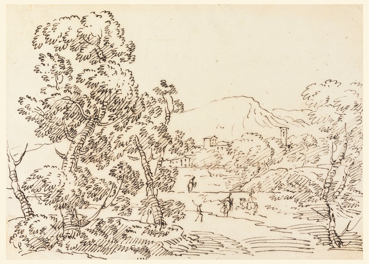 Paisagem arborizada de Carlo Marchionni