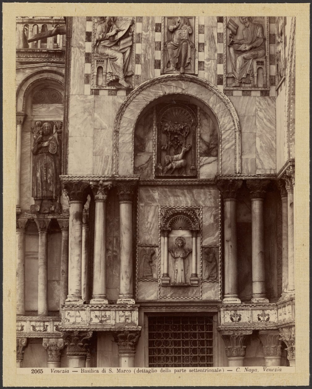 Basílica de São Marcos - pormenor da secção norte de Carlo Naya
