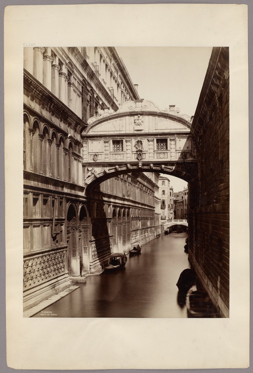 Veneza: a Ponte dos Suspiros de Carlo Naya