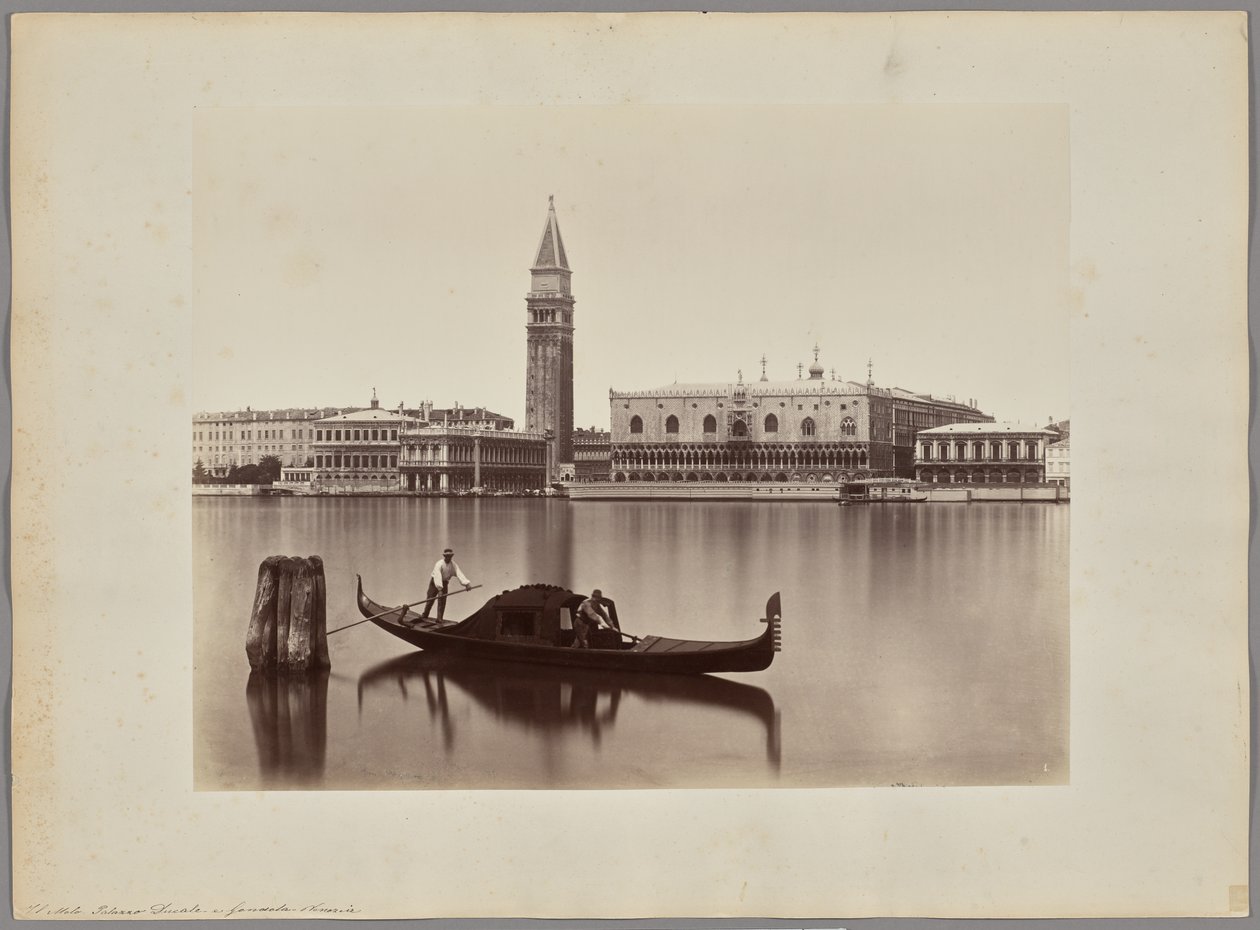 Veneza: vista da Biblioteca Marciana, do Campanile e do Palácio Ducal de Carlo Naya