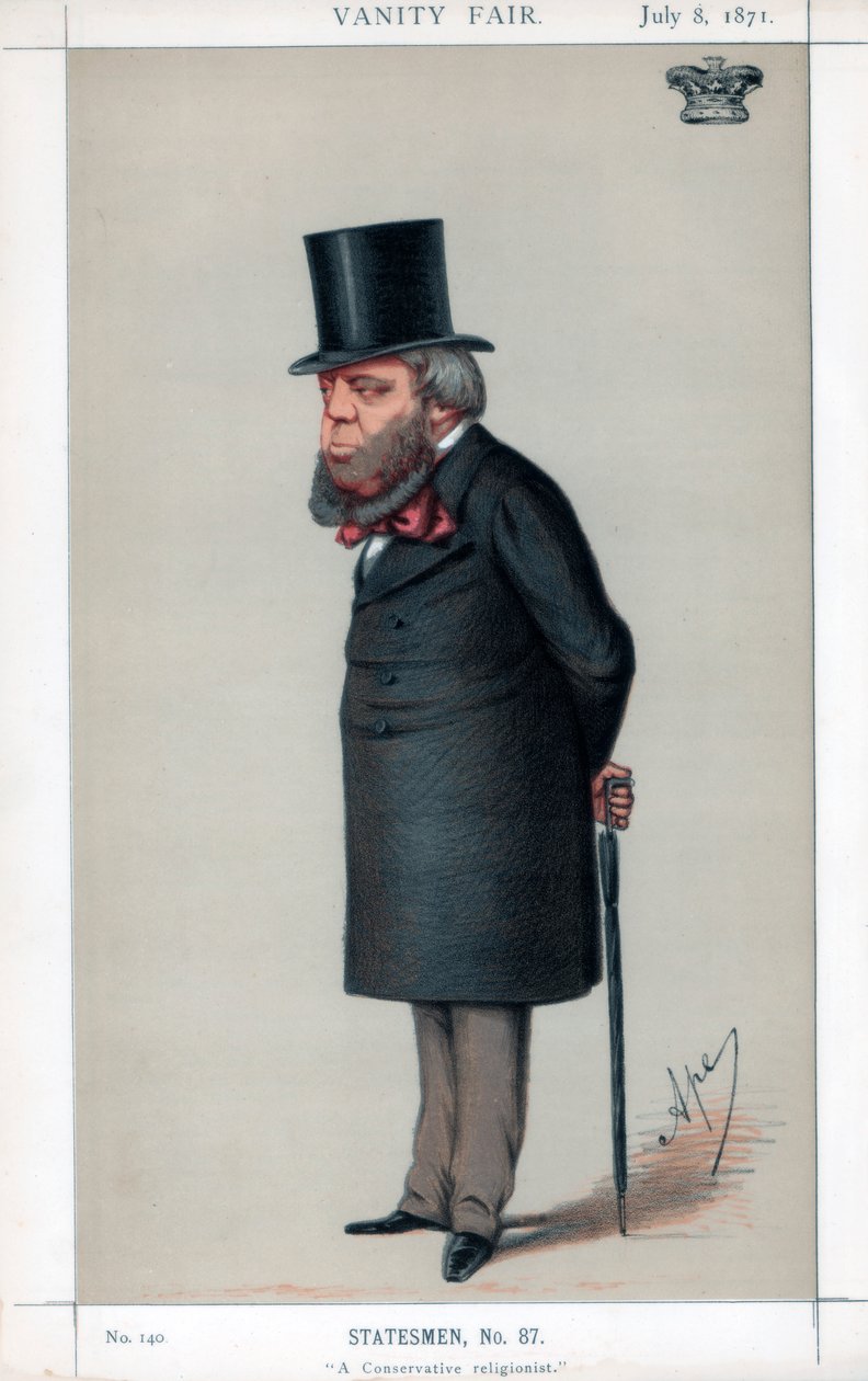 Um religioso conservador, 1871. de Carlo Pellegrini